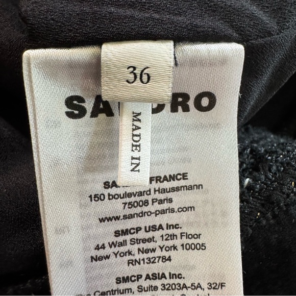 Sandro Gwendoline Tweed Dress Size‎ 36/ US 4 - Picture 10 of 15